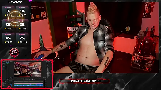 LiamIdols online show from 01/23/25, 06:24