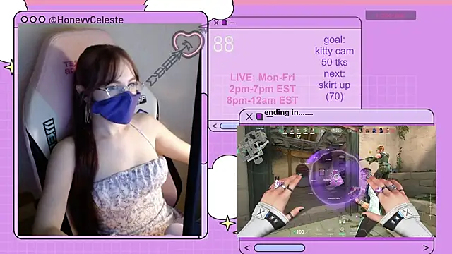 Snapshot of HoneyyCeleste chatting on 07/28/26, 07:04 HoneyyCeleste online show from 07/28/26, 07:04