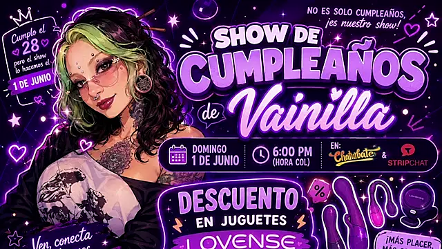 vainilla doll online show from 06/19/26, 02:38