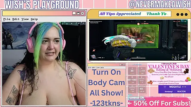 nevermakeawish online show from 02/13/26, 04:58