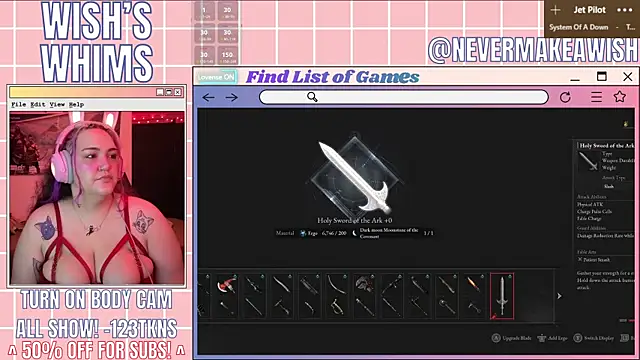 nevermakeawish online show from 05/15/26, 05:14