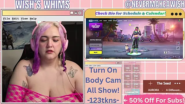 Snapshot of nevermakeawish chatting on 06/23/26, 10:24 nevermakeawish online show from 06/23/26, 10:24