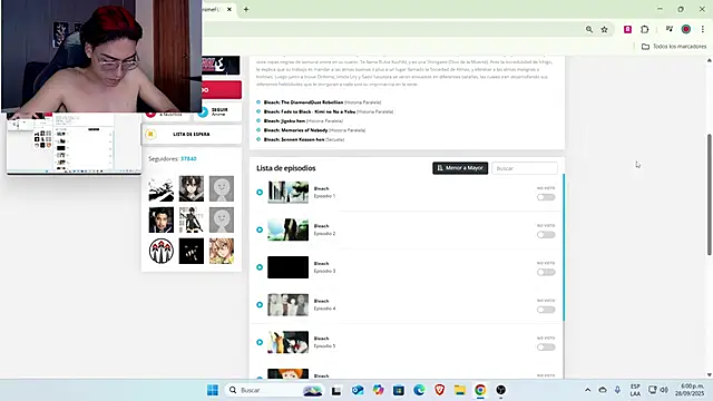 dirty model online show from 09/28/25, 10:59