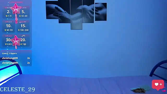 celeste L29 online show from 10/29/25, 03:14