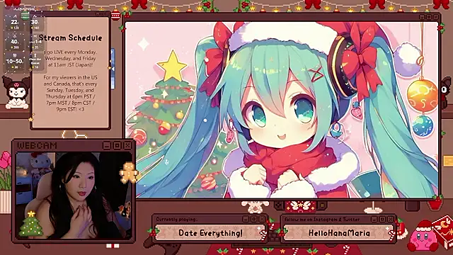 Snapshot of HanaMaria chatting on 12/22/25, 02:19 HanaMaria online show from 12/22/25, 02:19