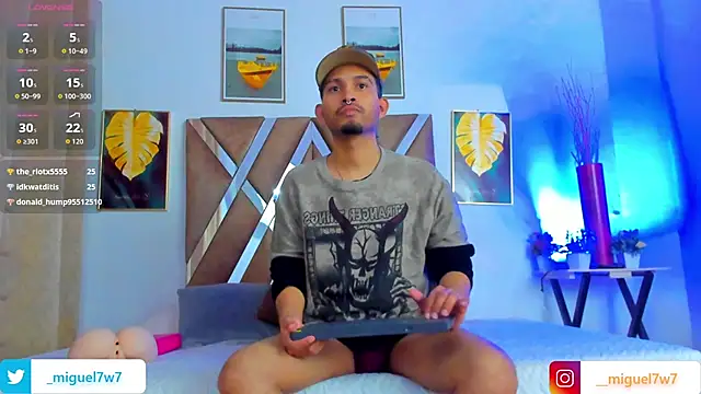   Miguel7w7 online show from 01/12/26, 07:52