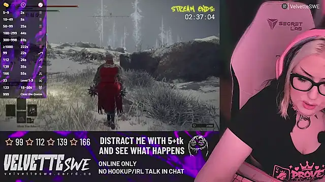 VelvetteSWE online show from 06/21/26, 05:59