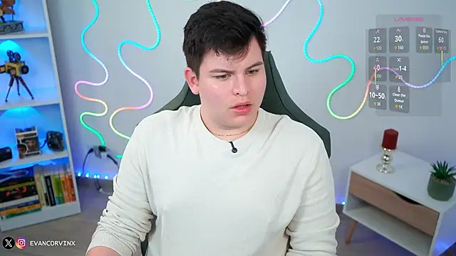 Snapshot of EvanCorvinx chatting on 03/02/26, 09:54 EvanCorvinx online show from 03/02/26, 09:54