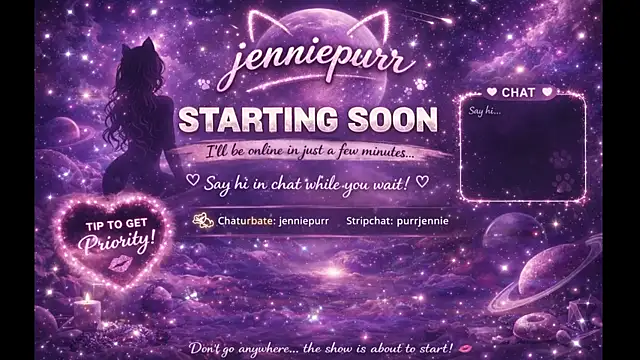 purrjennie online show from 03/26/26, 11:54