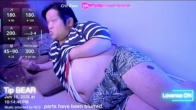 ChubbyBEAR039 online show from 06/16/26, 01:14