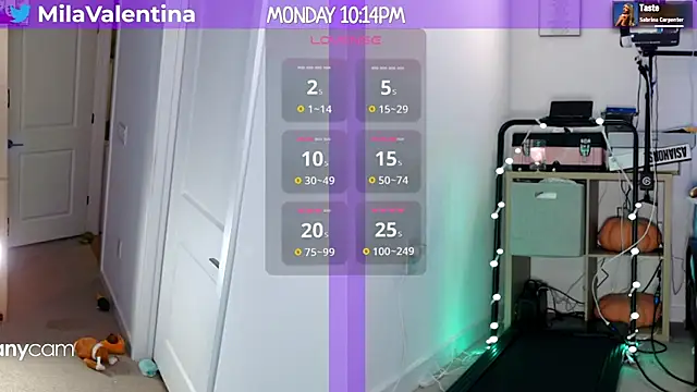 Snapshot of MilaValentina chatting on 01/28/25, 03:15 MilaValentina online show from 01/28/25, 03:15