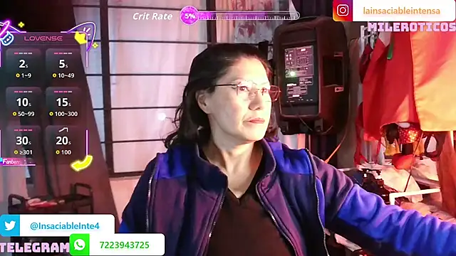 Snapshot of LaInsaciableIntensa chatting on 06/22/26, 01:07 LaInsaciableIntensa online show from 06/22/26, 01:07