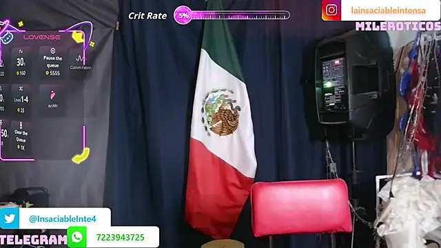 Snapshot of LaInsaciableIntensa chatting on 07/18/26, 02:05 LaInsaciableIntensa online show from 07/18/26, 02:05