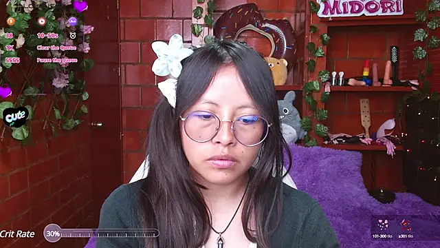 Snapshot of MidoriQuiinn chatting on 03/13/25, 05:07 MidoriQuiinn online show from 03/13/25, 05:07