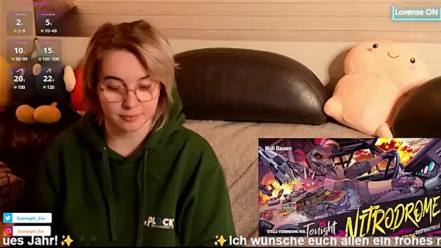 Snapshot of GamerGirl_Eve chatting on 01/01/25, 07:10 GamerGirl Eve online show from 01/01/25, 07:10