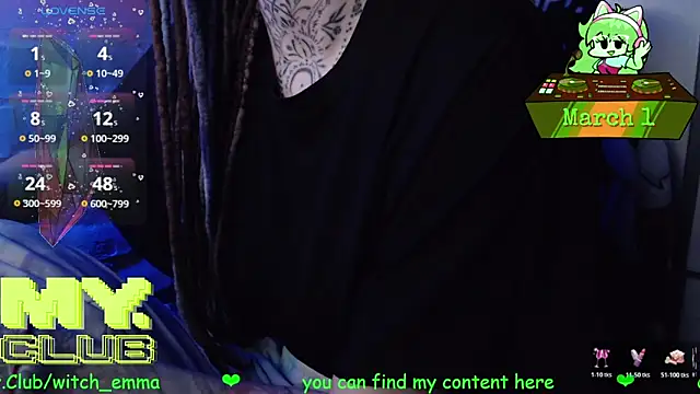 Witch Emma online show from 03/01/26, 09:00