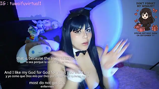 TuWaifuVirtual1 online show from 09/11/25, 12:55